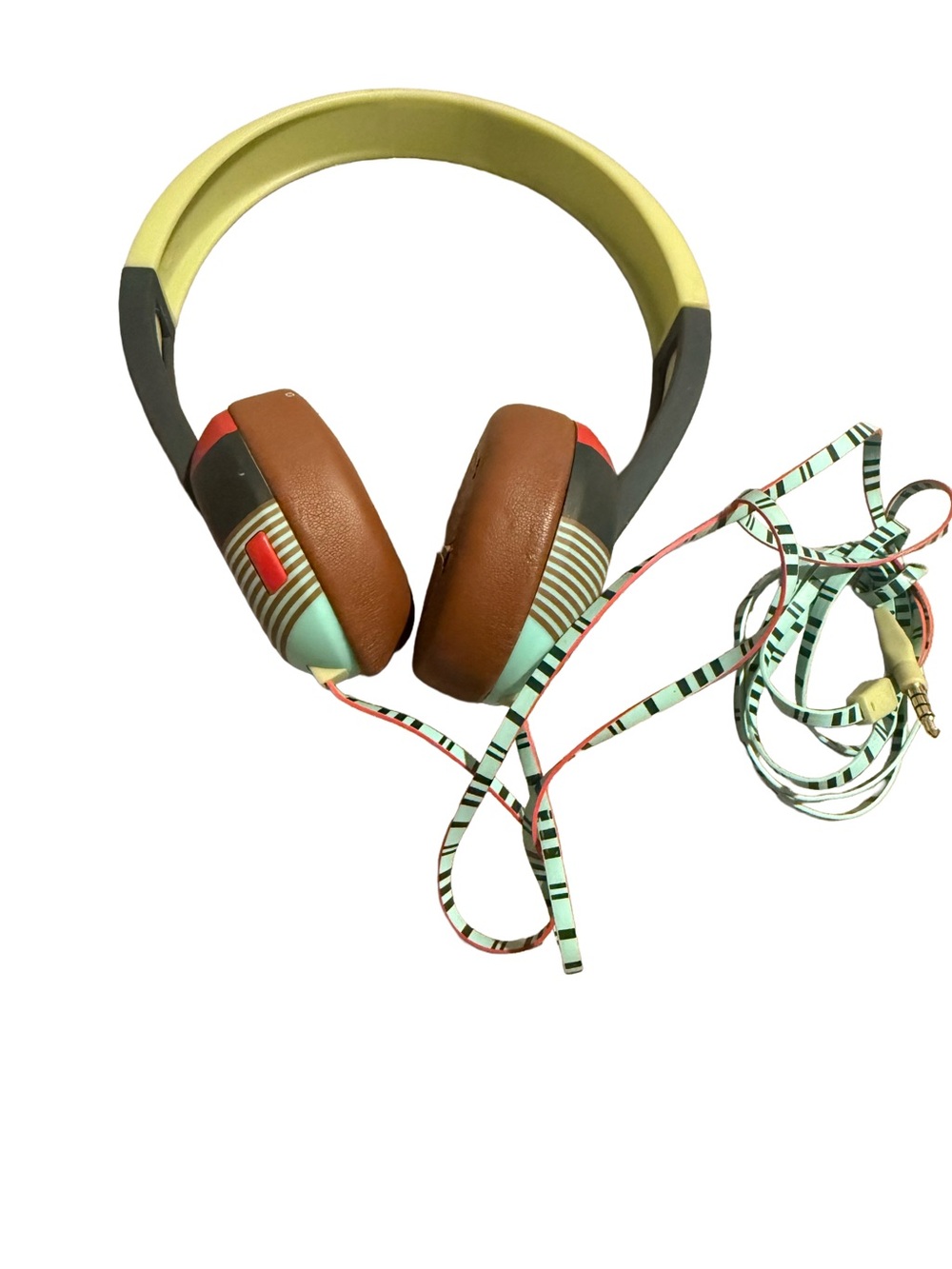 Skullcandy Multicolor Wired On-Ear Headphones — Brown, Yellow, Mint